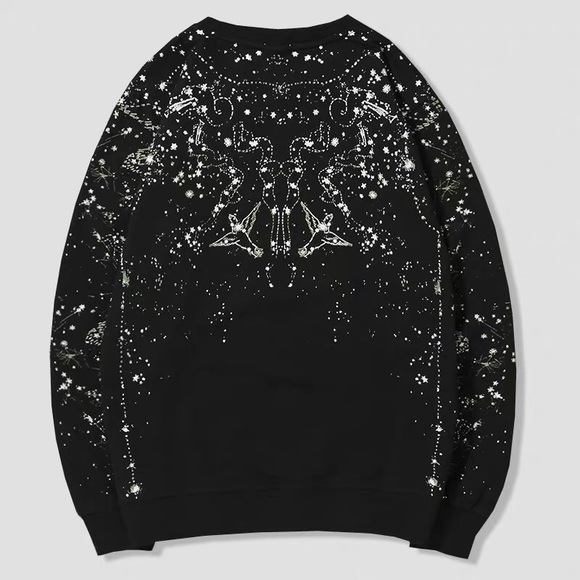 Fashion sky star crew neck black